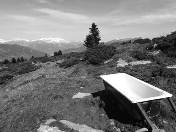 Scenic view of landscape against sky