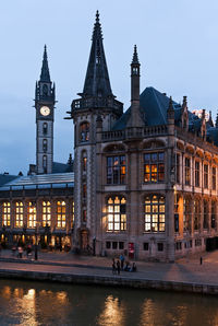 View of building at night