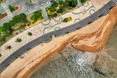high angle view