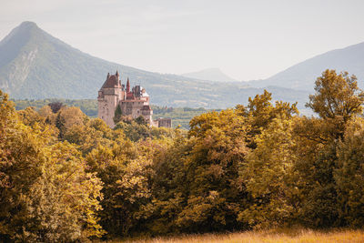 Castle in the mountains - surroundings of annecy, france