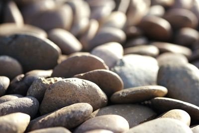 Full frame shot of pebbles