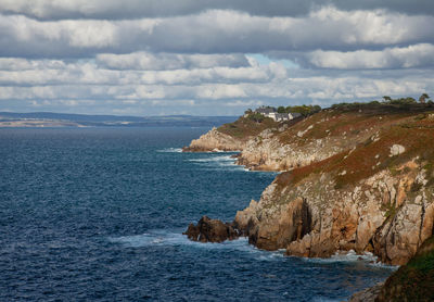 Scenic view of sea against sky