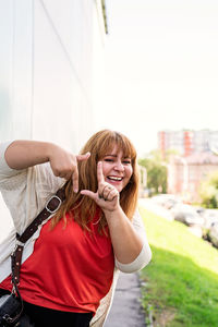 Portrait of a smiling young woman