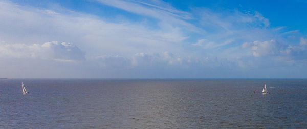 Scenic view of sea against sky