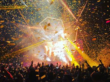 Crowd at music concert