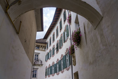 Low angle view of buildings in town