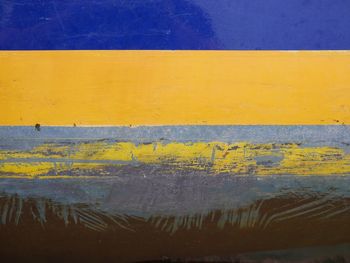 Close-up of yellow wall