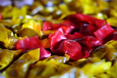 Full frame shot of chopped fruit