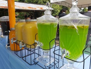 Close-up of drink on table at restaurant