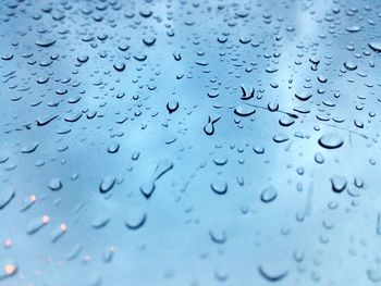 View of water against cloudy sky