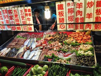 Full frame shot of market stall