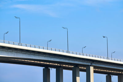 Low angle view of bridge against sky