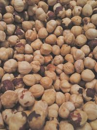 Full frame shot of onions for sale in market
