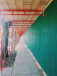 Empty pedestrian walkway