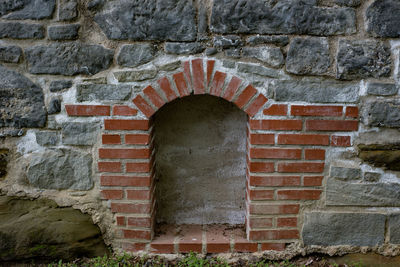 View of brick wall