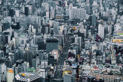 High angle view of cityscape