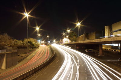 Street lights at night