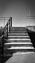 High angle view of staircase