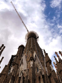 Low angle view of traditional building against sky