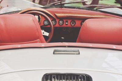 Close-up of vintage car