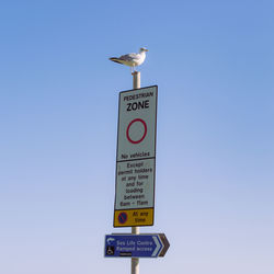 Low angle view of sign board
