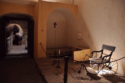 View of empty chairs