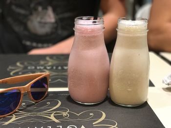 Close-up of drink on table