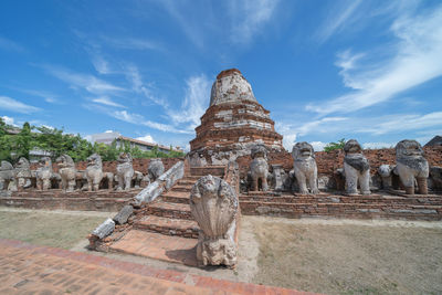 Old temple against sky