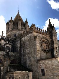 Low angle view of historic building against sky