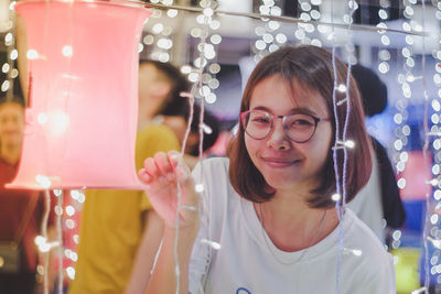 Portrait of smiling woman