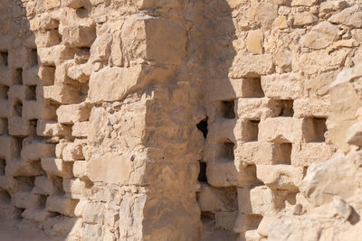 View of stone wall