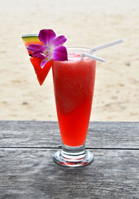 Close-up of drink on table