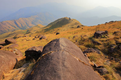 Mulayit taung, a high hill during the summer, in burma