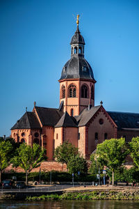 View of building against blue sky