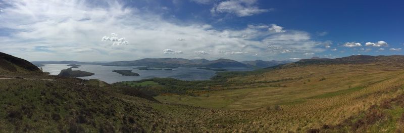 Panoramic view of landscape against sky