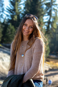 Portrait of a smiling young woman