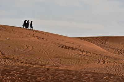 Scenic view of desert against sky