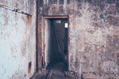 Interior of old abandoned building