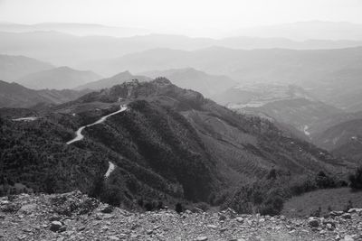 Scenic view of mountains