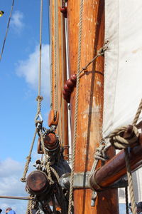 Main mast of the historic fishing vessel landrath küster