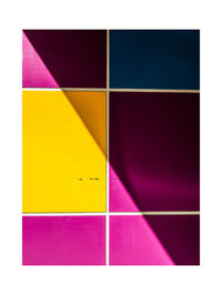 Digital composite image of multi colored wall