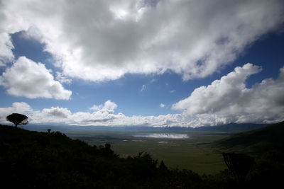 Scenic view of landscape against sky