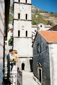 People walking on street