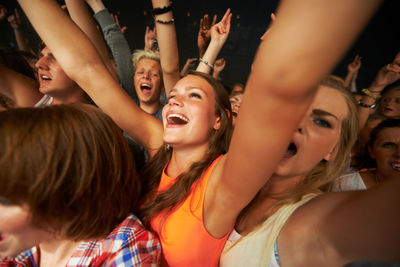 Crowd at music concert