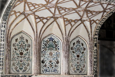 Low angle view of a ceiling of a building