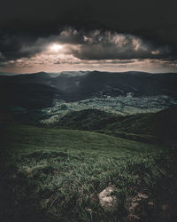 Scenic view of landscape against sky