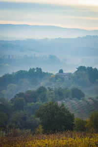 Scenic view of landscape against sky