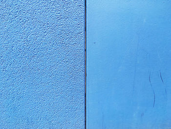 Full frame shot of blue wall