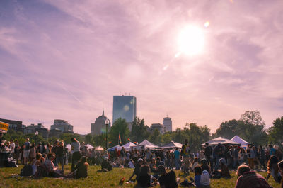 People at sunset