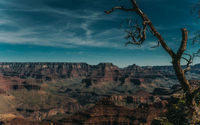 Scenic view of the grand canyon against sky